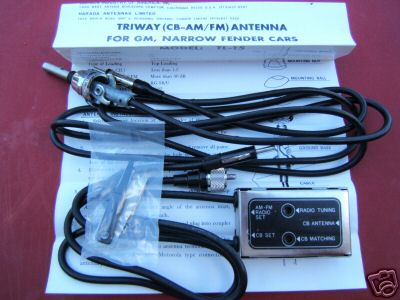 1994 Ford Bronco - This Triway antenna kit, designed for GM narrow fender cars, includes the antenna, cables, and instructions.