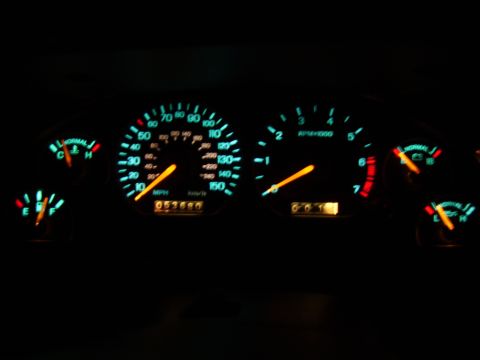 1996 Mercury Grand Marquis - I got it trimmed out tonight. It was too dark to get any good pics, I'll take some more soon. Here are some night shots