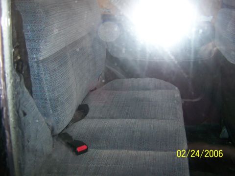 1988 Suzuki Samurai - back seat