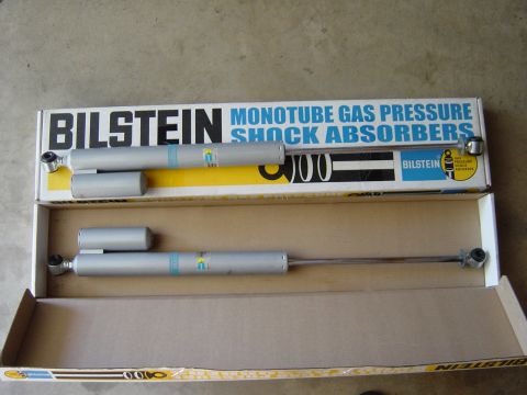 1983 Ferrari Enzo - Two Bilstein monotube gas pressure shock absorbers are shown in their original packaging.