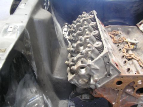 1964 Ford 427 - Aussie mock-up of a Cammer installation into a '69/'70 (???) Mustang.