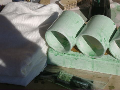 1995 Ford Bronco - These gauge pods appear to be undergoing some sort of modification or painting process.