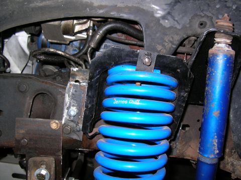 1985 Ford Bronco II - The full size coil buckets were the key up top rather than trying to modify the stock Bronco 2 ones, mounting these adjusted the ride heigh…