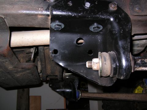 1985 Ford Bronco II - The radius arm brackets mount securely to the frame by drilling new holes.