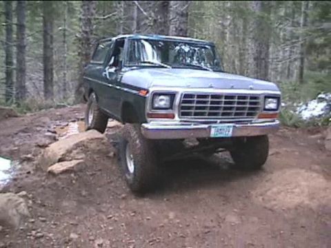 1979 Ford Bronco - A 1978 Ford Bronco navigates a challenging off-road course.