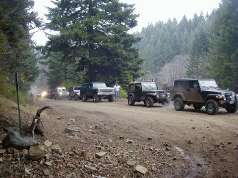 2005 Jeep Wrangler - Lining up to go into the powerlines...