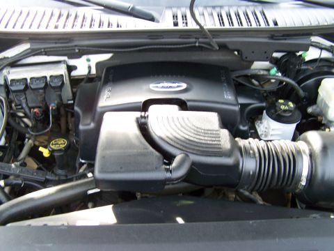 2004 Ford Expedition - The engine bay of a 2004 Ford Expedition, clearly showing the V8 5.4L engine.