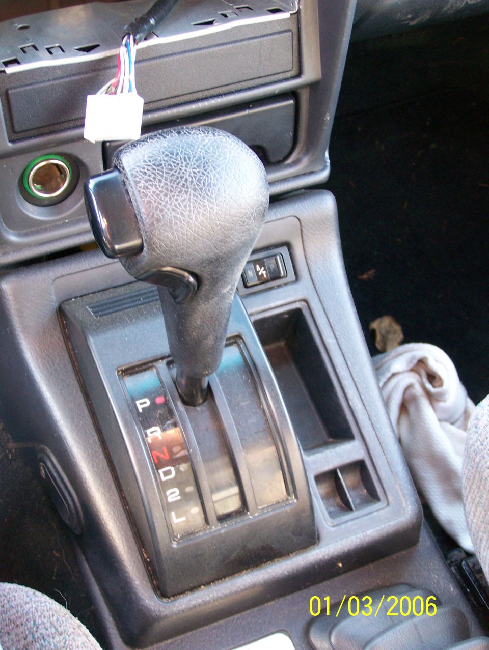 automatic transmission shifter with P, R, N, D, 2, L indicators