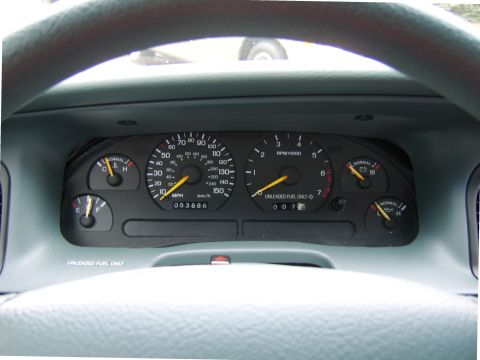 1996 Mercury Grand Marquis - The following pictures were after more tweaks. I repositioned the cluster higher up. But, I put it too high now. Ugh. Needs a custom made d…