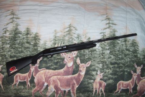1994 Ford F-150 - Shotgun displayed against a woodland scene with deer.
