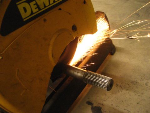 1989 Ford Bronco - cut the male slip off driveshaft number #1