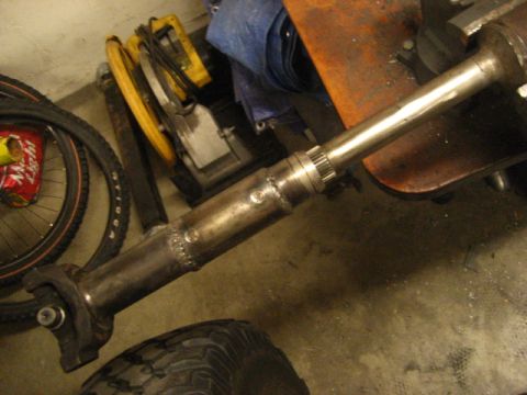 1989 Ford Bronco - also welded the edge of the sleeve. heres a shot of the assembly