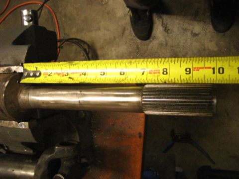 1989 Ford Bronco - male splines ground smooth, 10" overall length.