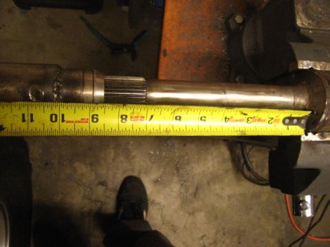 1989 Ford Bronco - this gives ~8.5" of travel with a minimum spline engagement of 1.5" at full droop