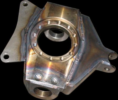 1984 Ford Bronco - Custom welded suspension part shown against a black background.