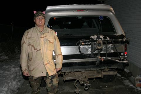 1994 Ford Bronco - Happy Cat ears! Yes that an 9" and D44 for my SAS...next fall.