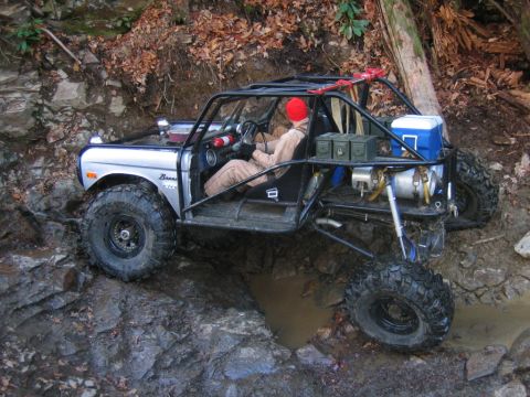 1992 Ford Mustang - Modified 1977 Ford Bronco buggy tackles challenging off-road obstacles.