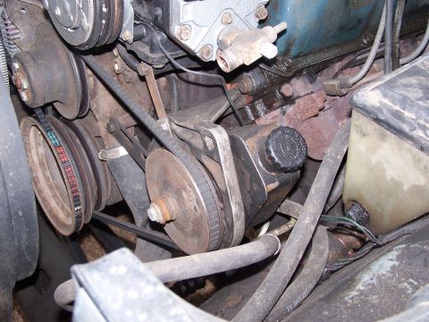 1979 Ford Bronco - Saginaw Power steering pump. Great up grade. Some squealing but not very often. Has 99 F-150 cooler
