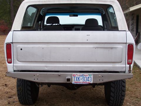 1979 Ford Bronco - Newer tailgate. Rear bumper 6x2x.25 Tubing