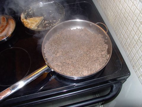 1986 Ford Bronco - Brown lean ground beef
