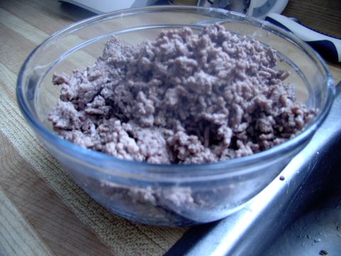 1986 Ford Bronco - Remove the "now" lean ground beef and set aside for later.