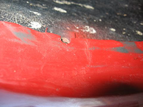 1995 Ford F-150 - Dark grey areas are where tires rubbed fender.
