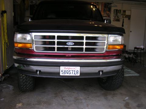 1994 Ford Bronco - Bumper Cut and put back on