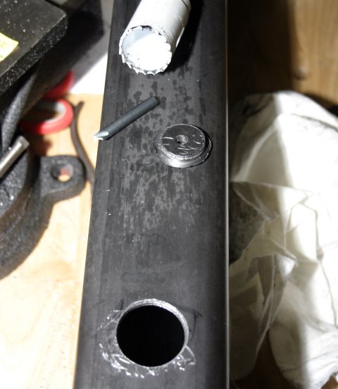 1994 Ford Bronco - Not a bad job first time with a hole saw.