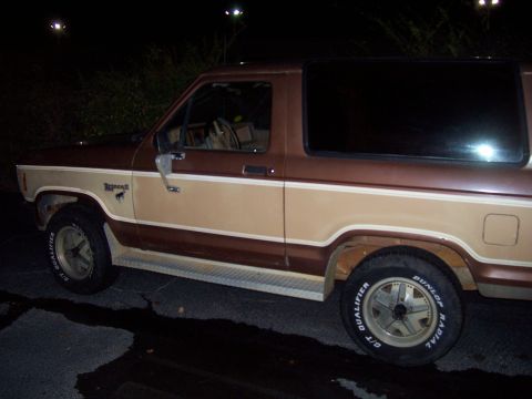 1984 Ford Bronco II - This 1984 Ford Bronco II features a distinctive two-tone brown and tan paint scheme.