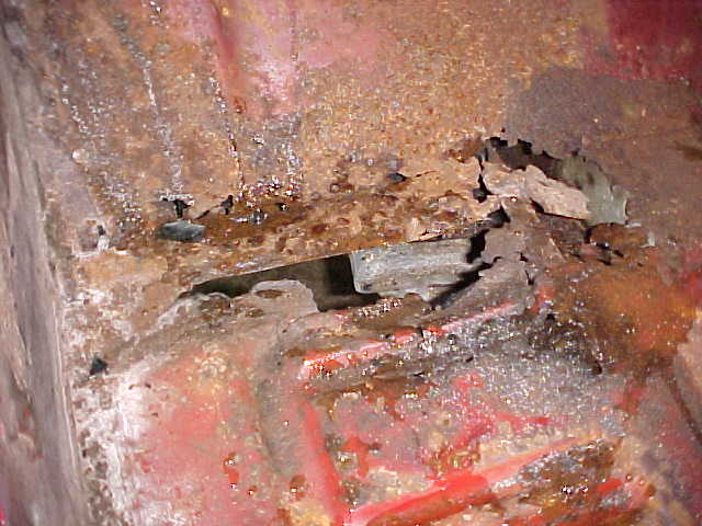 This was hiding under some wax paper and roofing tar