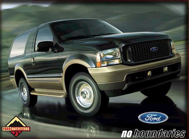 Ford Excursion two-door SUV concept rendering in green and tan