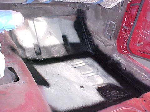 1967 Mercury Cougar - Pasenger side gets cleaned up and resealed too.