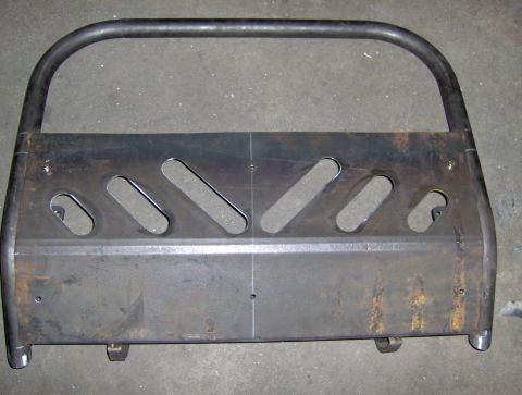 1978 Ford Bronco - A custom brush guard, likely for an off-road vehicle, is shown in this close-up view.