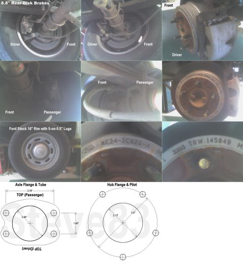 1983 Ford Bronco - 8.8" Rear Disk Brakes from '04-up E150 IF THE IMAGE IS TOO SMALL, click it. [url=http://www.supermotors.net/registry/media/516839] htt…