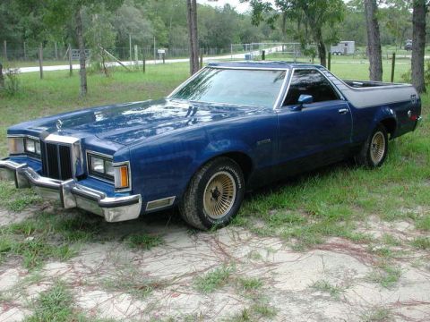 1972 Ford Ranchero - 1977 Ford Ranchero coupe utility with gold wheels.