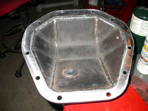 1990 Ford Bronco - Inside of diff cover, notice the ring is machined flat after welding.