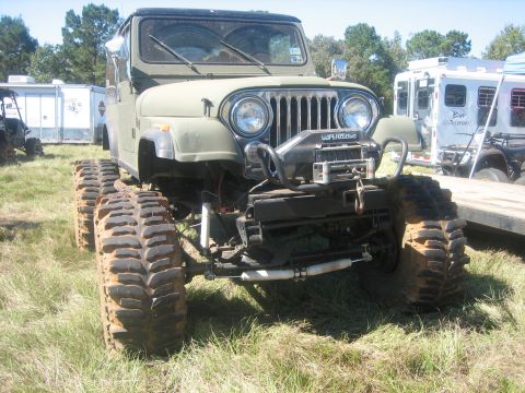 1994 Ford Bronco - This off-road vehicle features oversized tires and a front-mounted winch, suggesting it is built for terrain.
