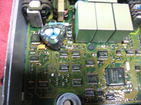 1995 Ford C-350 (Centurion Conversions) - Circuit board from an electronic control unit, showing intricate wiring and components.