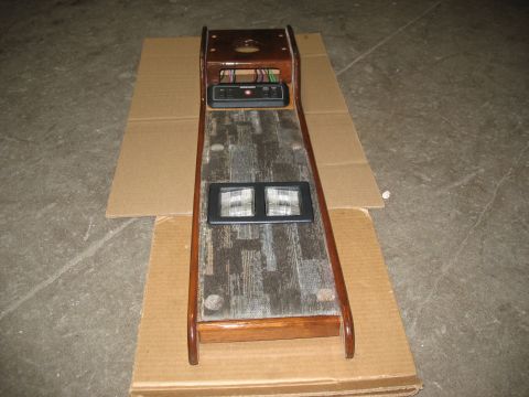 1995 Ford C-350 (Centurion Conversions) - Overhead console assembly two lights and a control panel, likely from a van or RV.