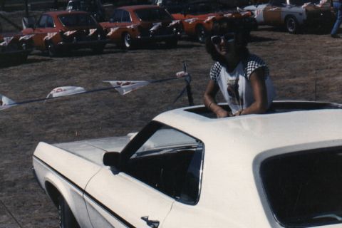 1969 Mercury Cougar - this is my sister at Laguna Seca (i built the car for her!)