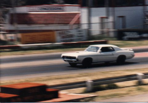 1969 Mercury Cougar - me drag knuckles at Baylands Raceway UGH!
