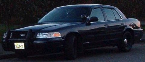 2001 Ford Crown Victoria - This 2001 Ford Crown Victoria is equipped with a front push bar.