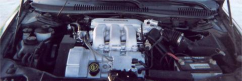 1999 Mercury Sable - Picture of my engine. This one was painted silver, probably done by the dealer.