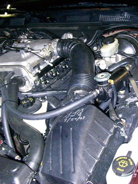 2000 Mercury Marquis - Marauder airbox, 04 CVPI zip tube, FRPP 70mm TB, AED Blower