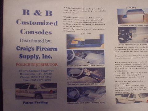 2002 Ford Crown Victoria - R&B Consoles Flyer from Distributer