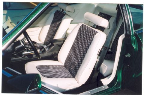 1975 Ford Mustang - Interior of my 77 V8 Mustang with NOS cloth seat inserts