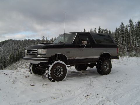 1989 Ford Bronco - Parked to cut trees