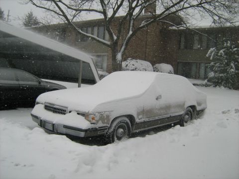 1988 Mercury Grand Marquis - 12-16-07 severe snow