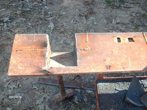 1990 Ford F-150 - Fabricated steel bracket with cutouts, likely for automotive use, dated 2007/12/16.