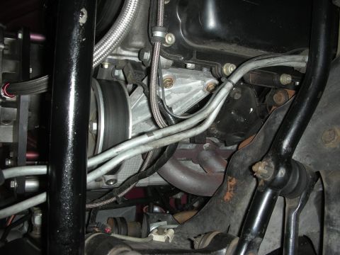1992 Ford Crown Victoria - Detailed view of engine and transmission components, showing various mechanical parts and connections.